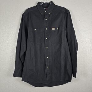 Wrangler Riggs Workwear Long Sleeve Button Up Shirt Men's Size M